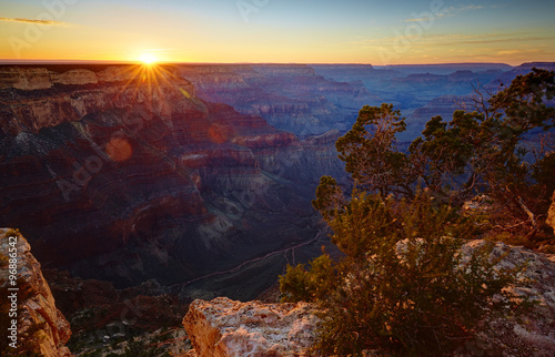 Grand Canyon, Sonnenuntergang bei Mohave Point 03