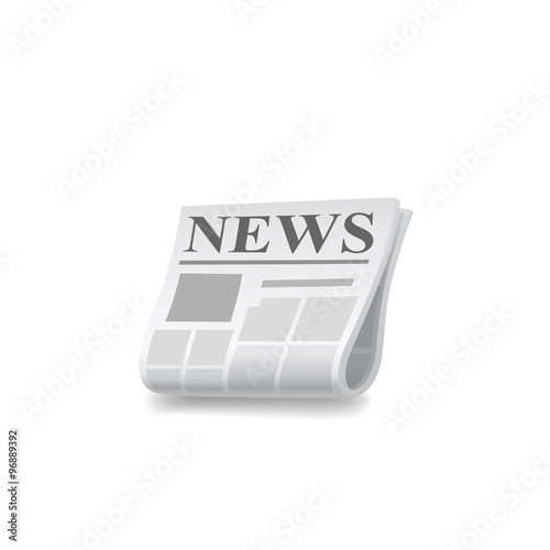 Newspaper icon vector