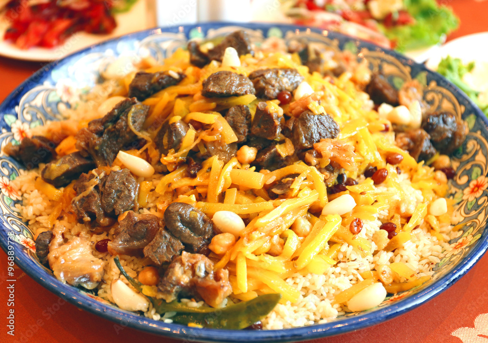 Uzbek pilaf in Samarkand