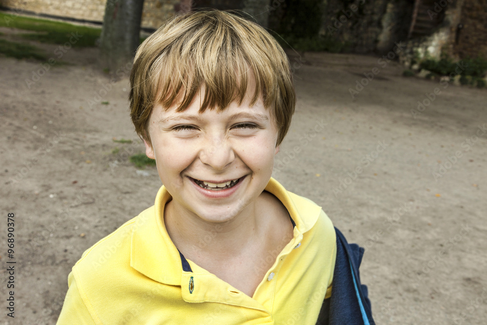 portrait of smiling happy boy portrait of smiling happy boy