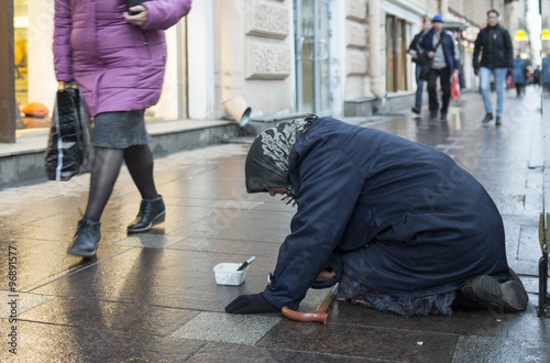 Beggar in Saint Petersburg