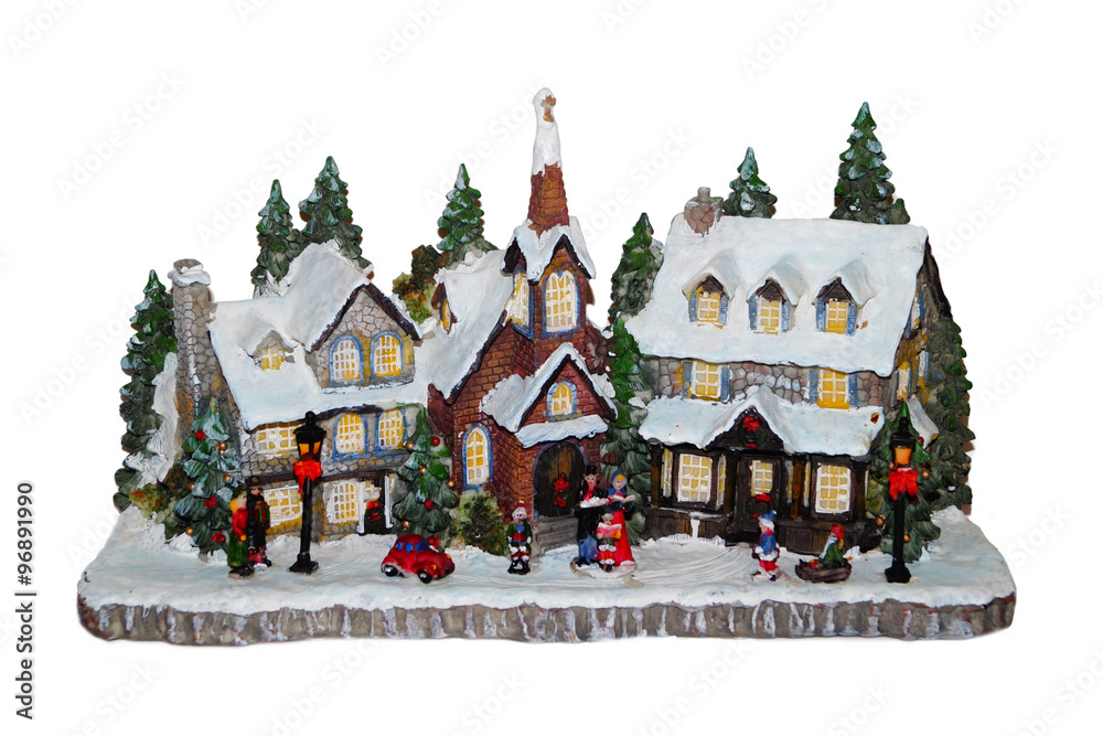 Светящийся новогодний домик Christmas Village: Магазин игрушек в Оберштайне 21*20 см, на батарейках