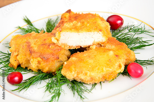 Breaded Chicken Fillet with Herbs and Cranberries