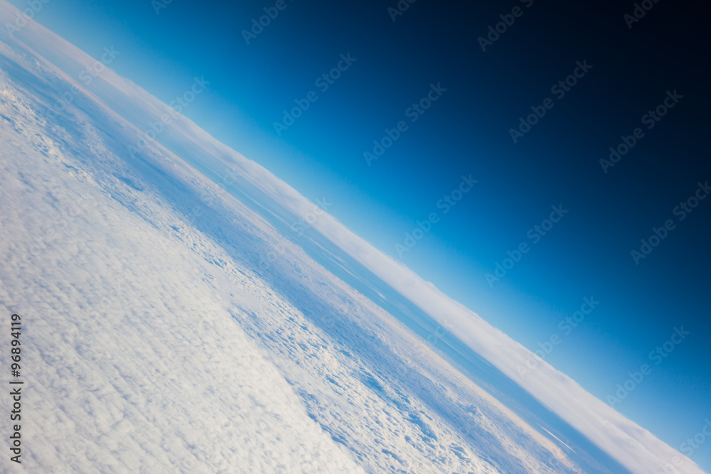 Planet earth the blue planet close up view from the space Planet earth the blue planet close up view from the space