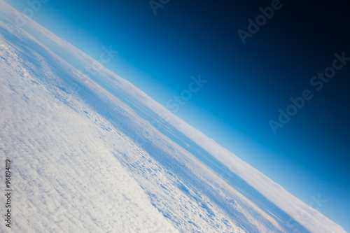 Planet earth the blue planet close up view from the space © Samuel B.