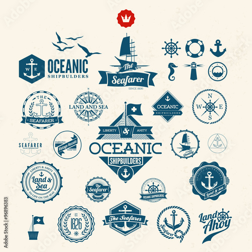 Nautical Badges And Labels photo