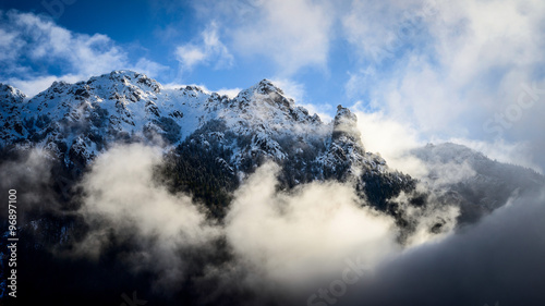 snowy cloudy mountain landscape © UMB-O