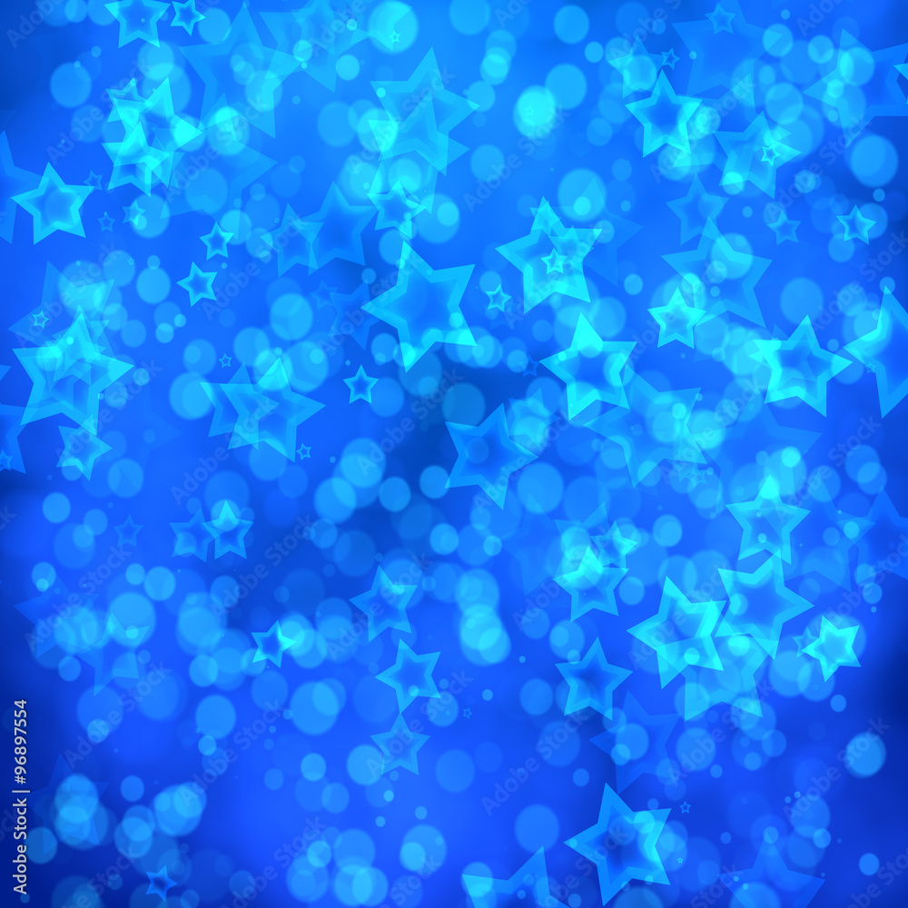 Abstract stars from bokeh background