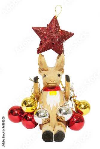 Reindeer isolated in the Christmas 