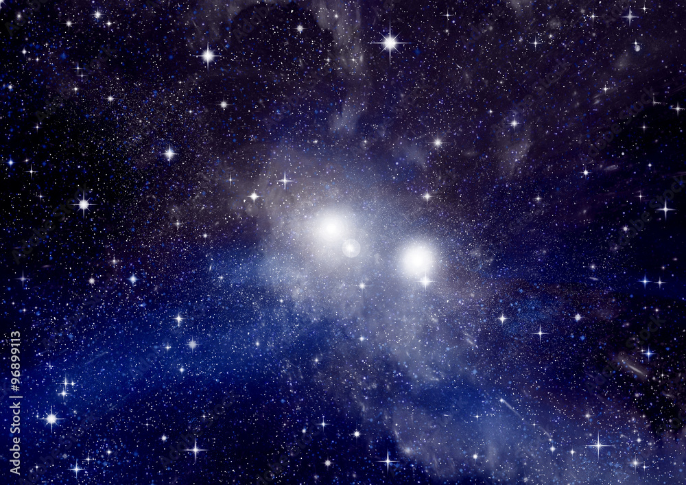 Fototapeta premium Stars, dust and gas nebula