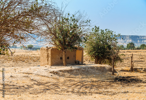 Old Shelter in Iraqi desert built by famers in that area near Kirkuk city  photo