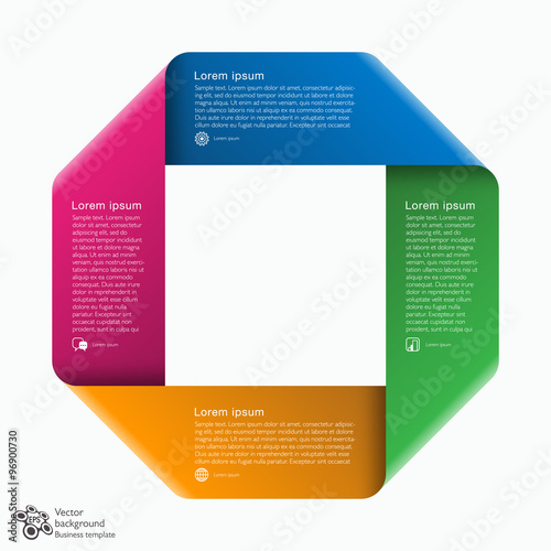 Infographic Vector Background 4-Step Process