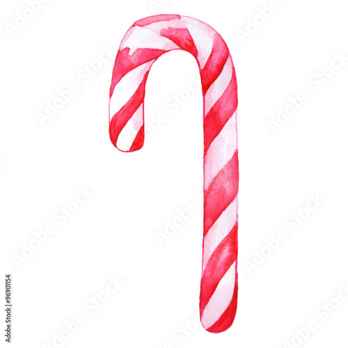 Wallpaper Mural Christmas sweet peppermint cinnamon candy cane lollipop pink white isolated Torontodigital.ca