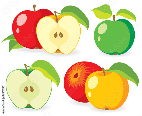 Various fresh apples