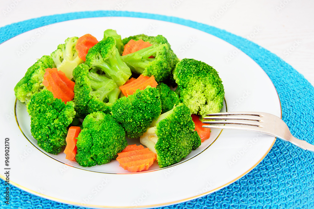 Broccoli and Carrots. Diet Fitness Nutrition Broccoli and Carrots. Diet Fitness Nutrition