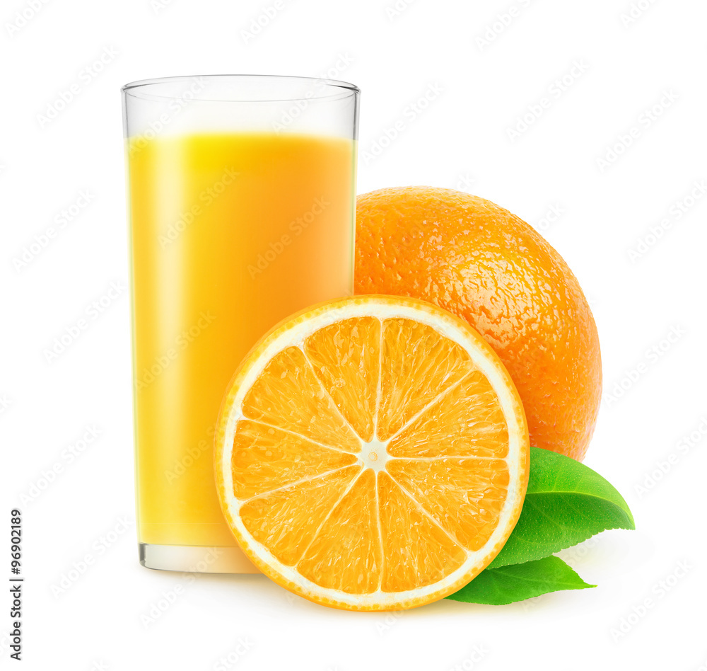 Glass of orange juice isolated with clipping path Glass of orange juice isolated with clipping path