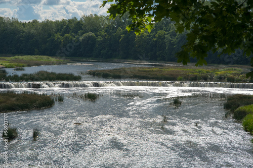 Waterfall Ventas rumba, Kuldiga, Latvia.