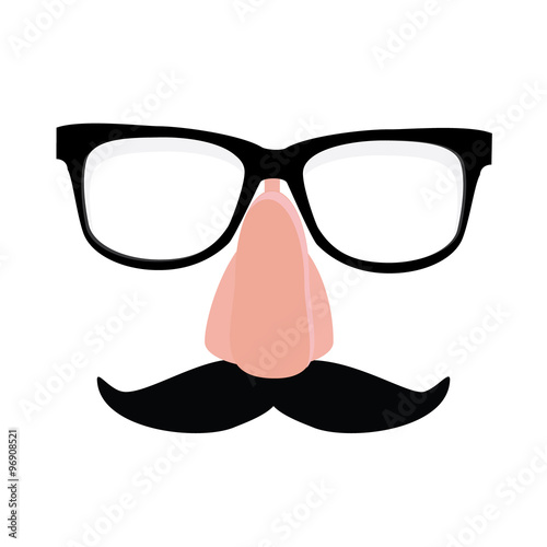 Disguise glasses, nose and mustache