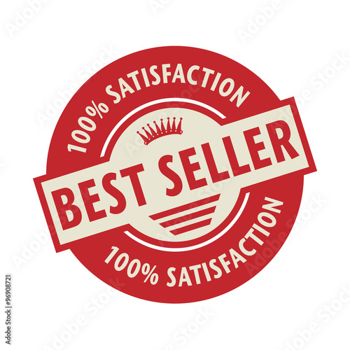 Stamp or label with the text Best Seller