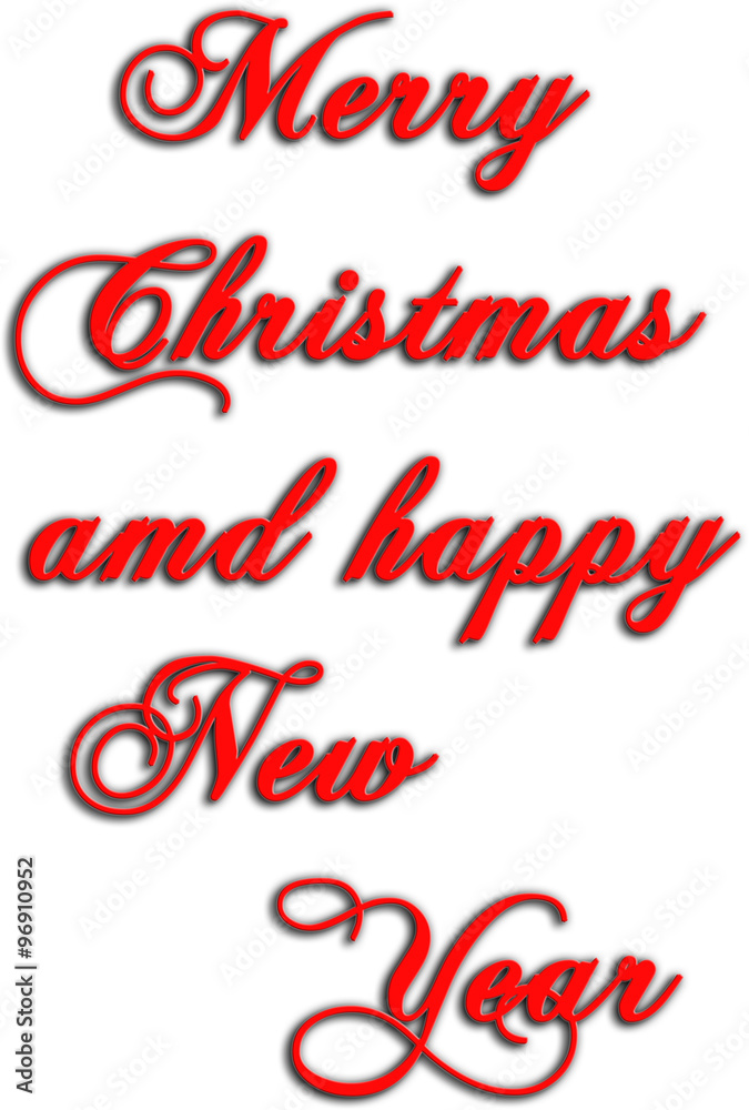 Christmas card - Merry Christmas and Happy New Year