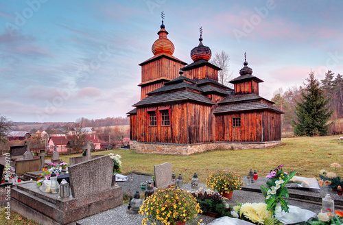Greek Catholic Wooden church, Dobroslava, Slovakia photo