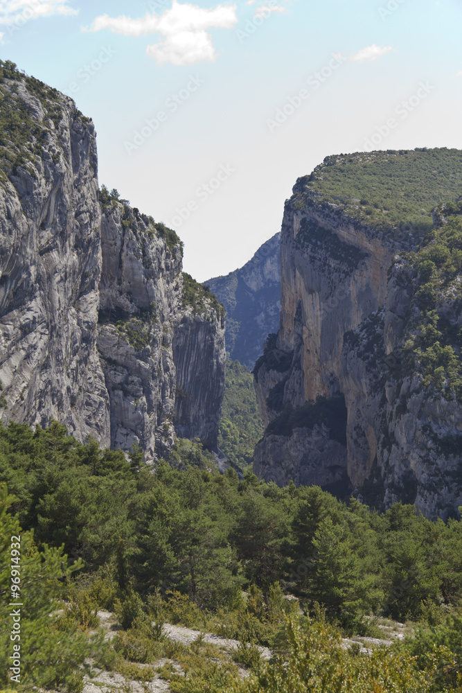 Mountainous landscape in Castellane. France