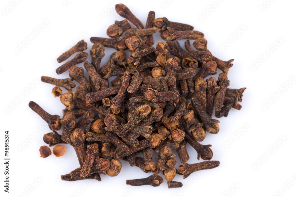 Cloves isolated on white background