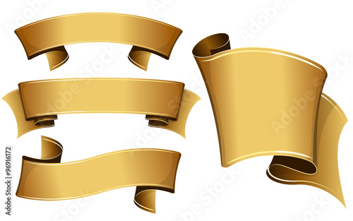 Gold ribbon set