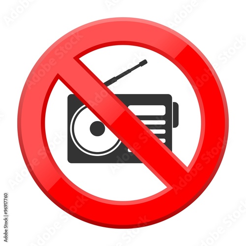 No music sign