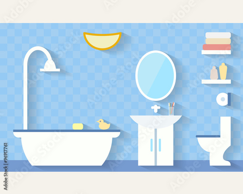 Bathroom with furniture