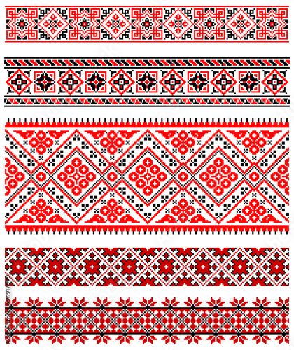 Ukrainian embroidery ornament