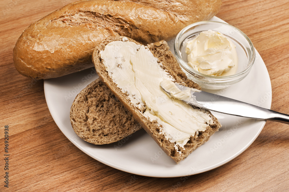 Naklejka premium Bread And Butter