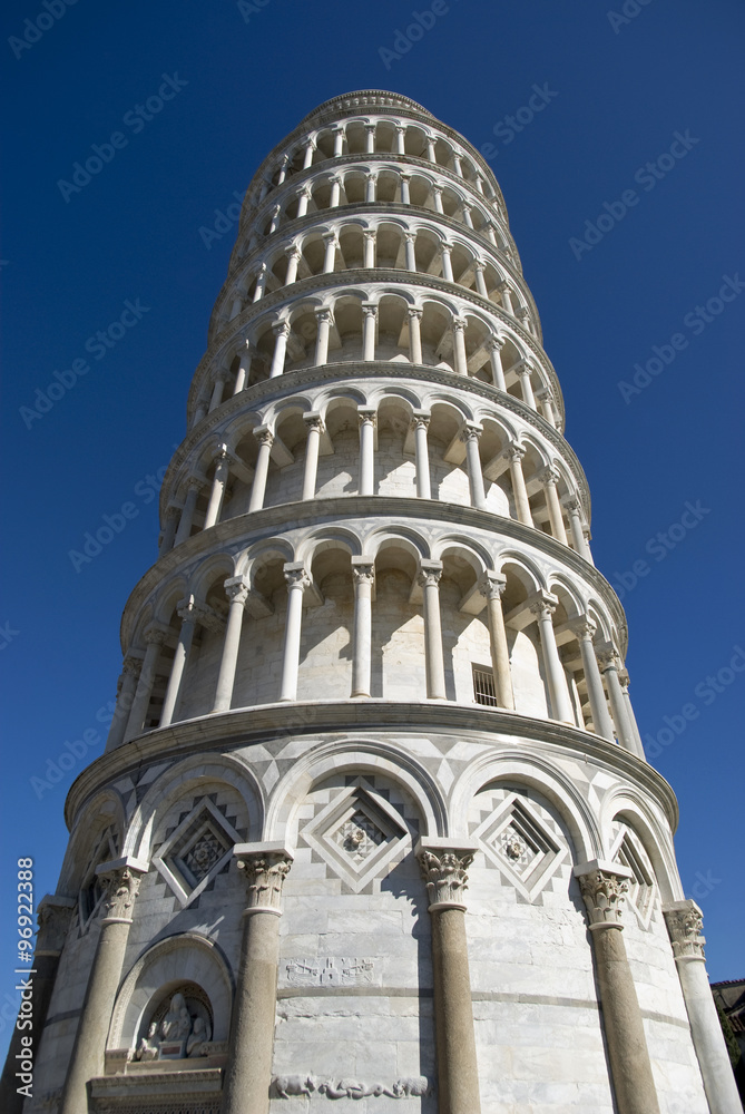 Low angle view of Leaning Tower of Pisa