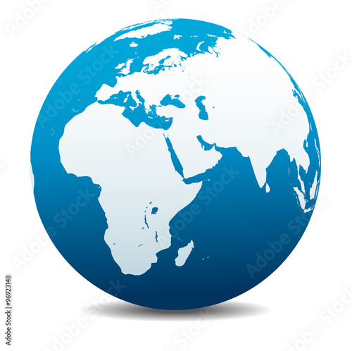 Africa, Middle East, Arabia and India Global World
