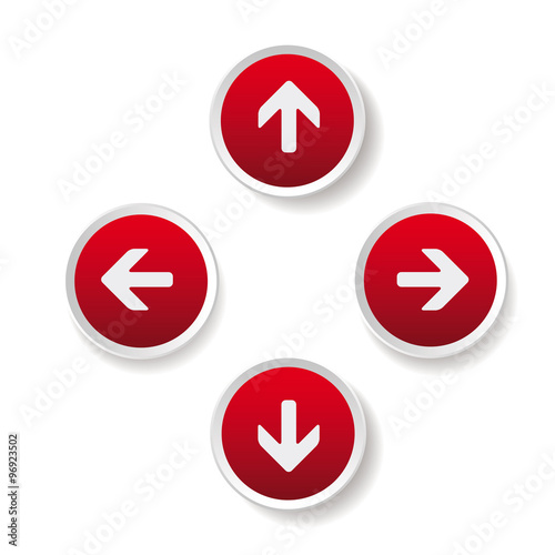 Left Right Up Down arrows buttons