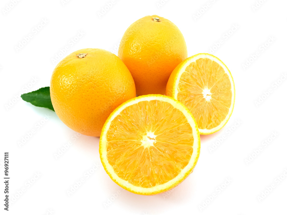 Orange fruit isolated on white background Orange fruit isolated on white background