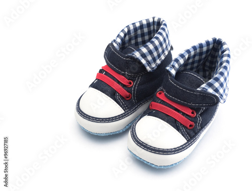 Baby shoes isolated on white background