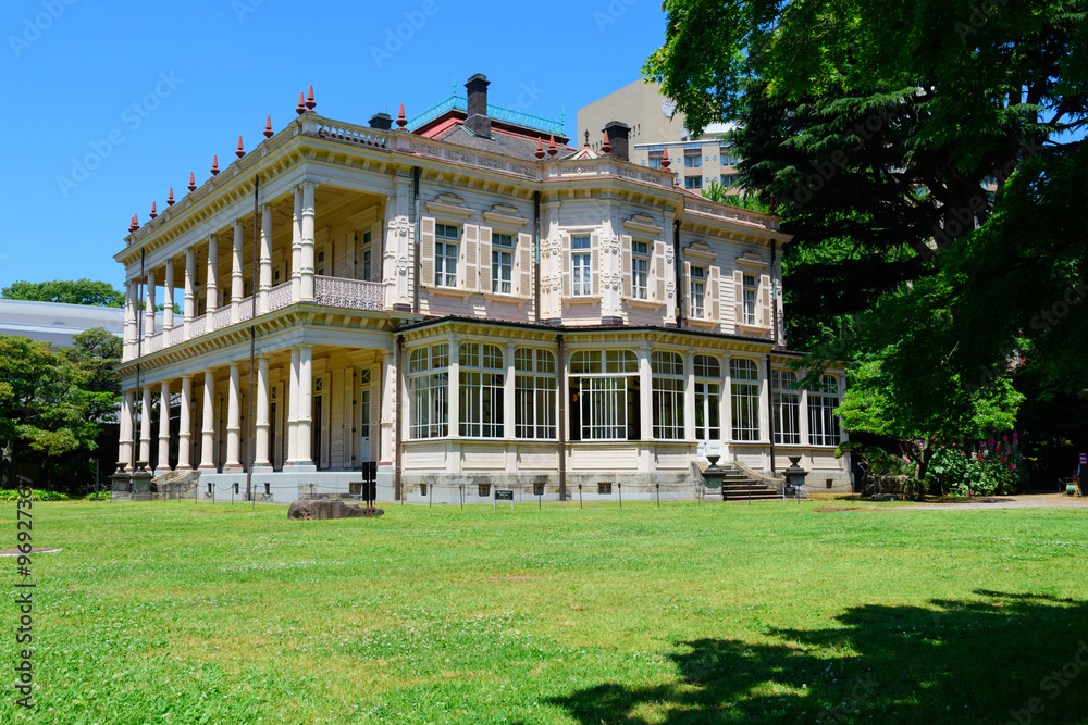 Obraz premium Kyu-Iwasaki-tei Gardens in Tokyo