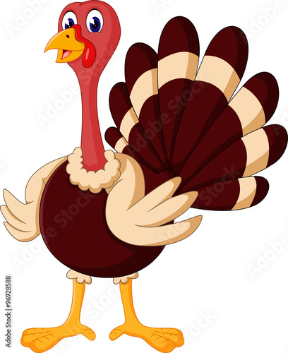 cute Cartoon turkey of illustration
