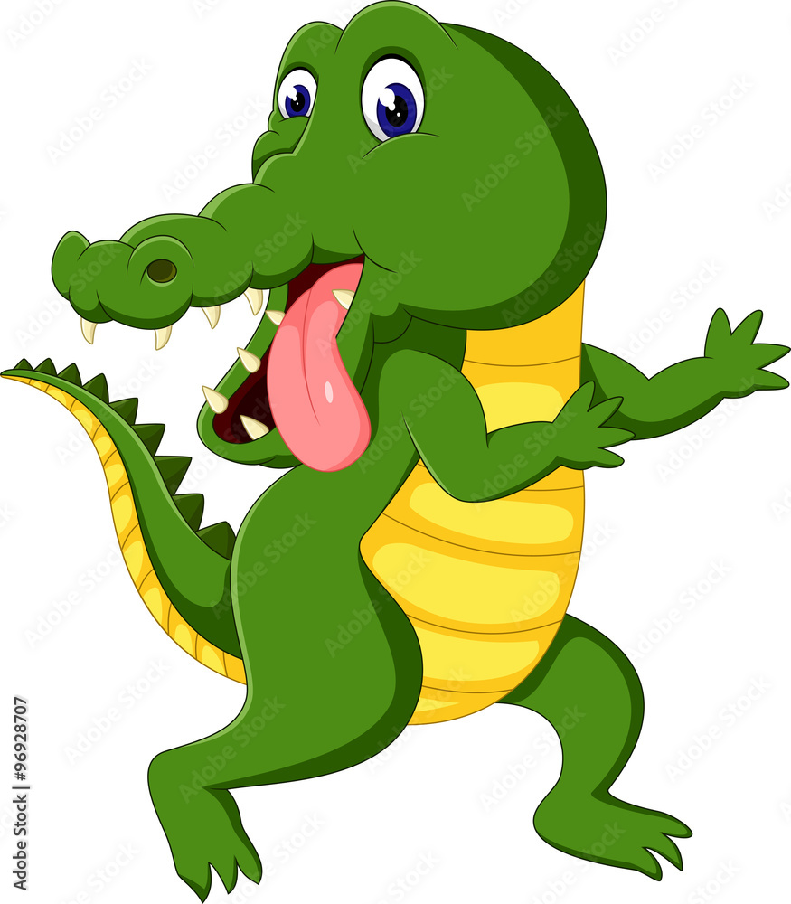 Fototapeta premium cute Crocodile cartoon of illustration 