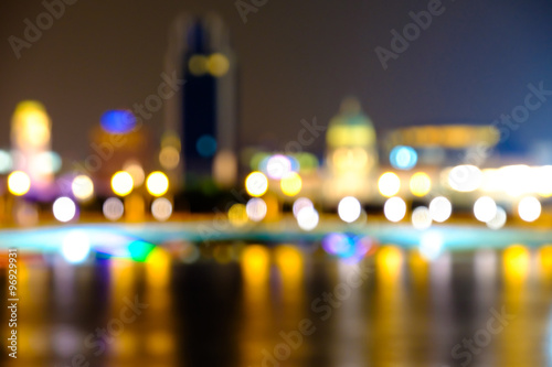 Blurred abstract background lights, beautiful cityscape view © tsxmax