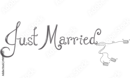 Just Married Tin Cans