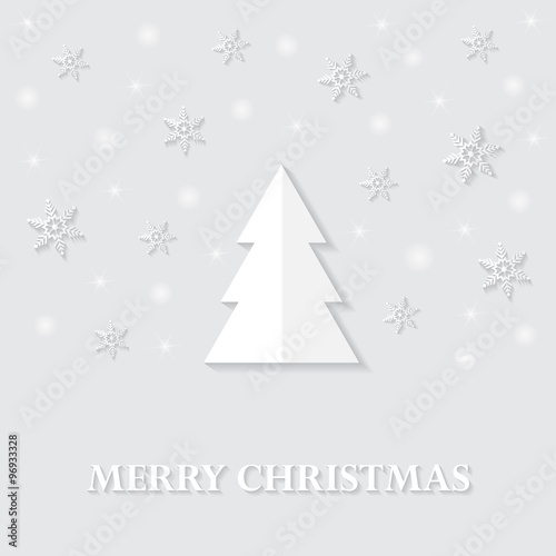 Greeting card with a Merry Christmas 