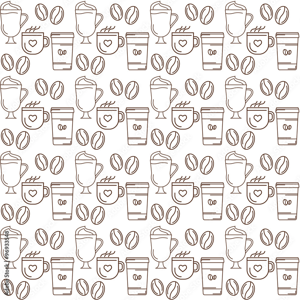 coffe seamless pattern coffe seamless pattern