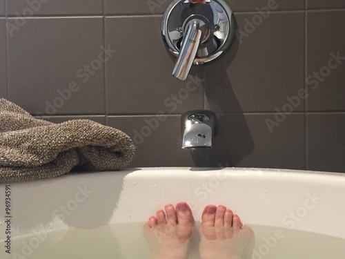 soaking in the tub photo