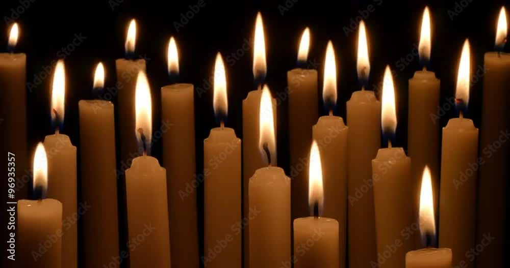 Group of white candles