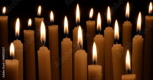 Group of white candles