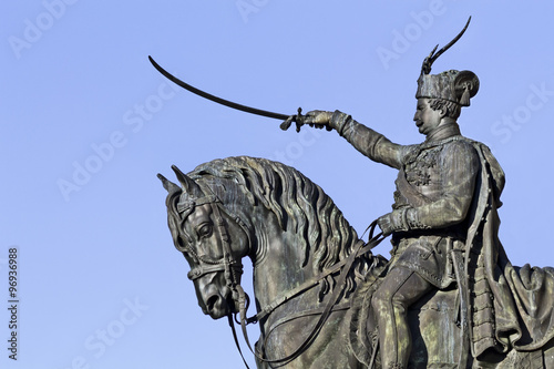 Statue of Ban Jelacic in Zagreb
