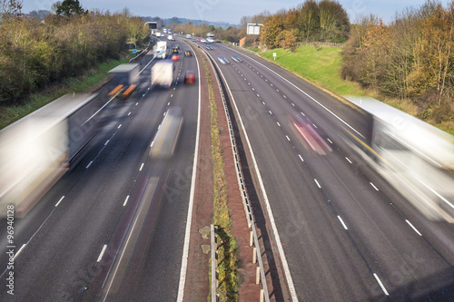 Motion Blurred Motorway Traffic