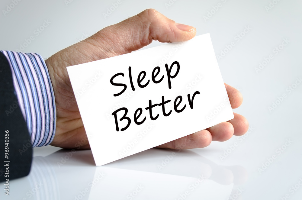 Sleep better text concept Sleep better text concept